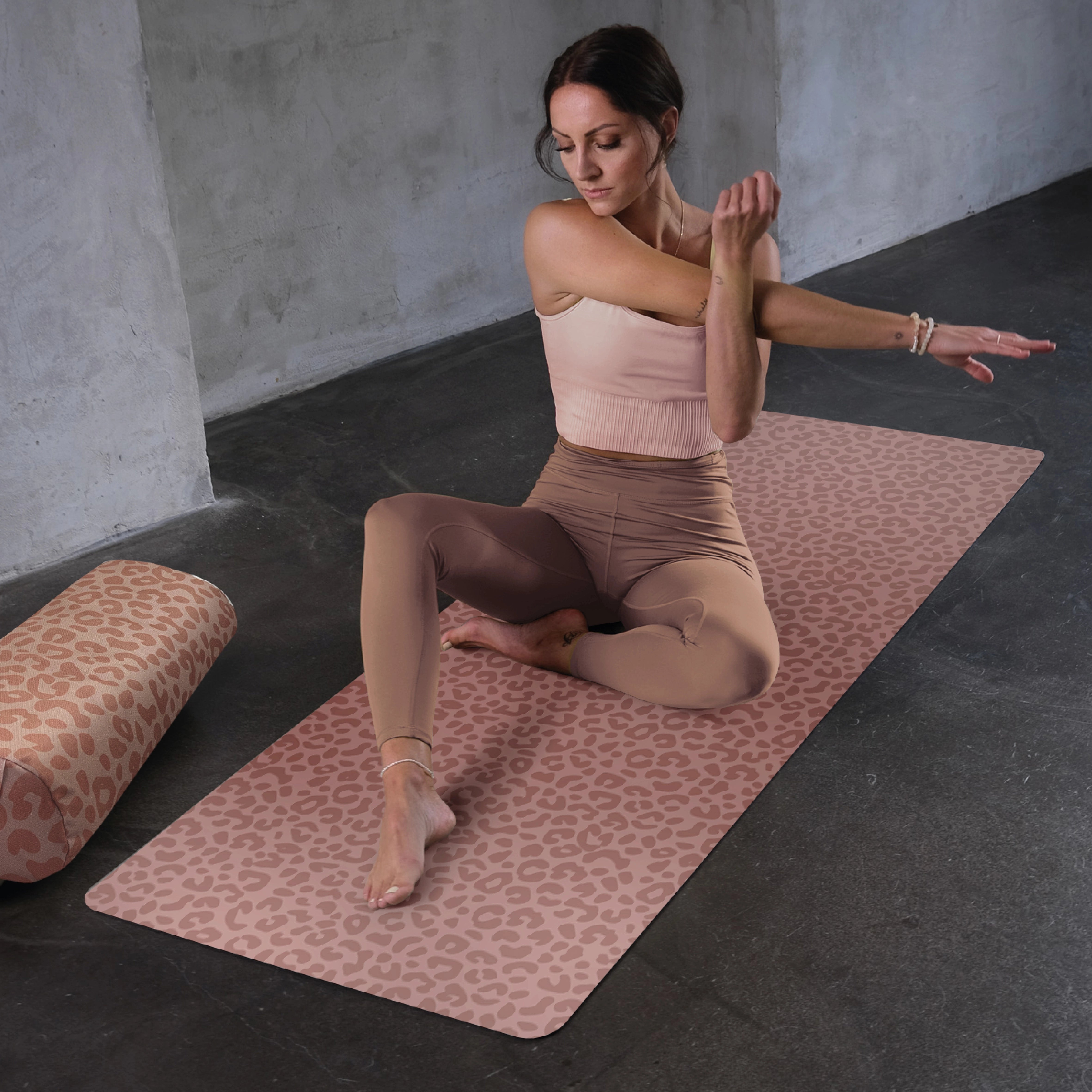 Advanced Grip Yoga Mat - Rosé Wild Cat