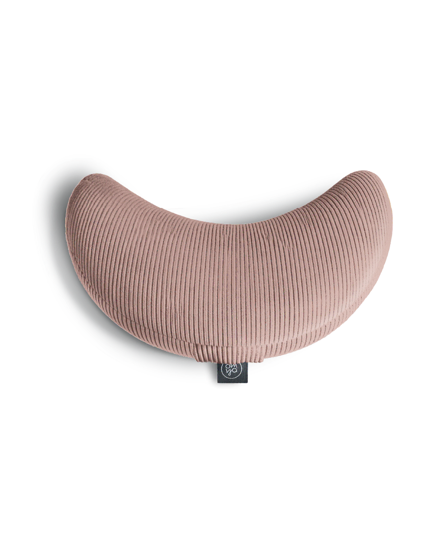 Design Yoga Halbmond Kissen - Blush Cord