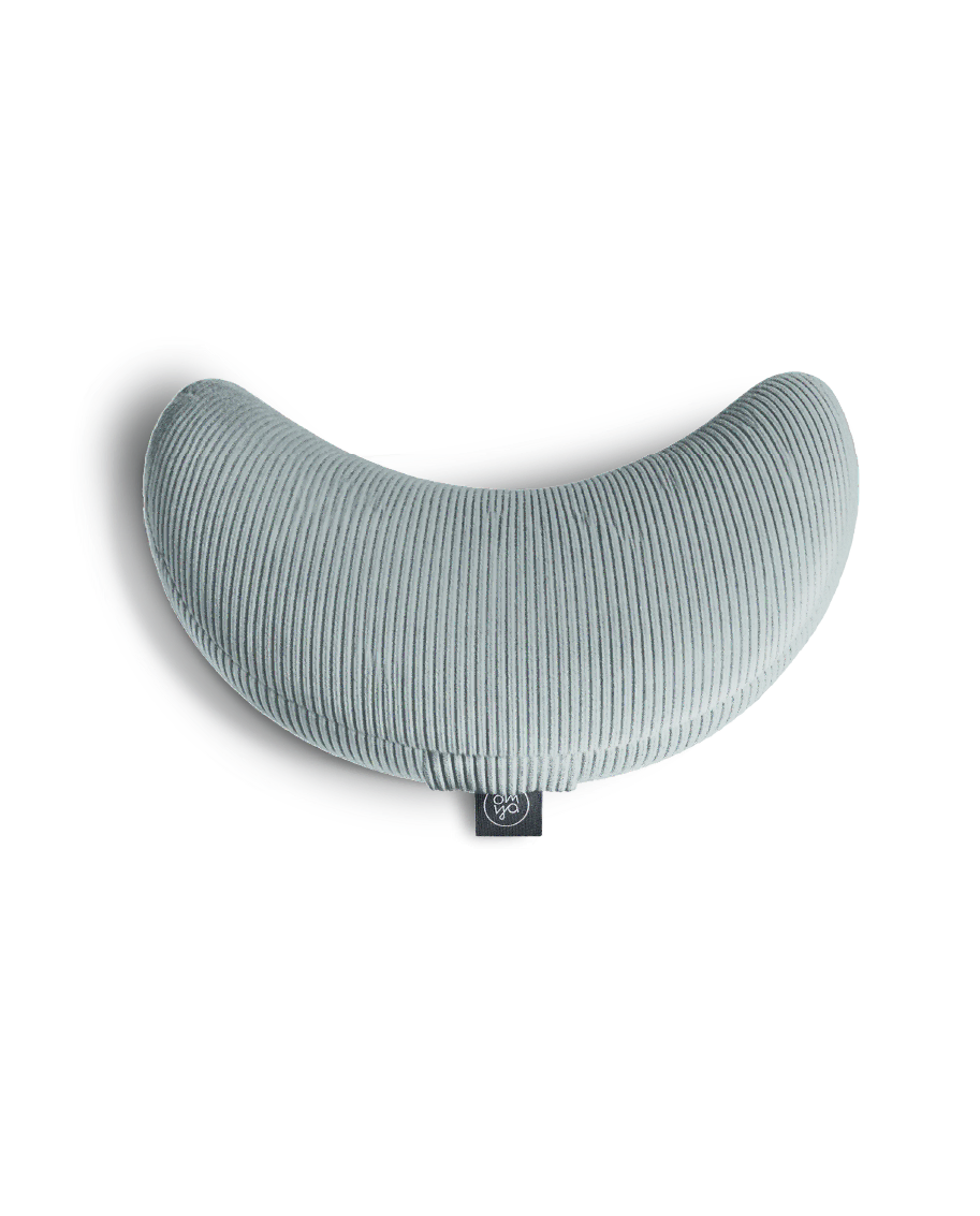 Design Yoga Halbmond Kissen - Aqua Cord