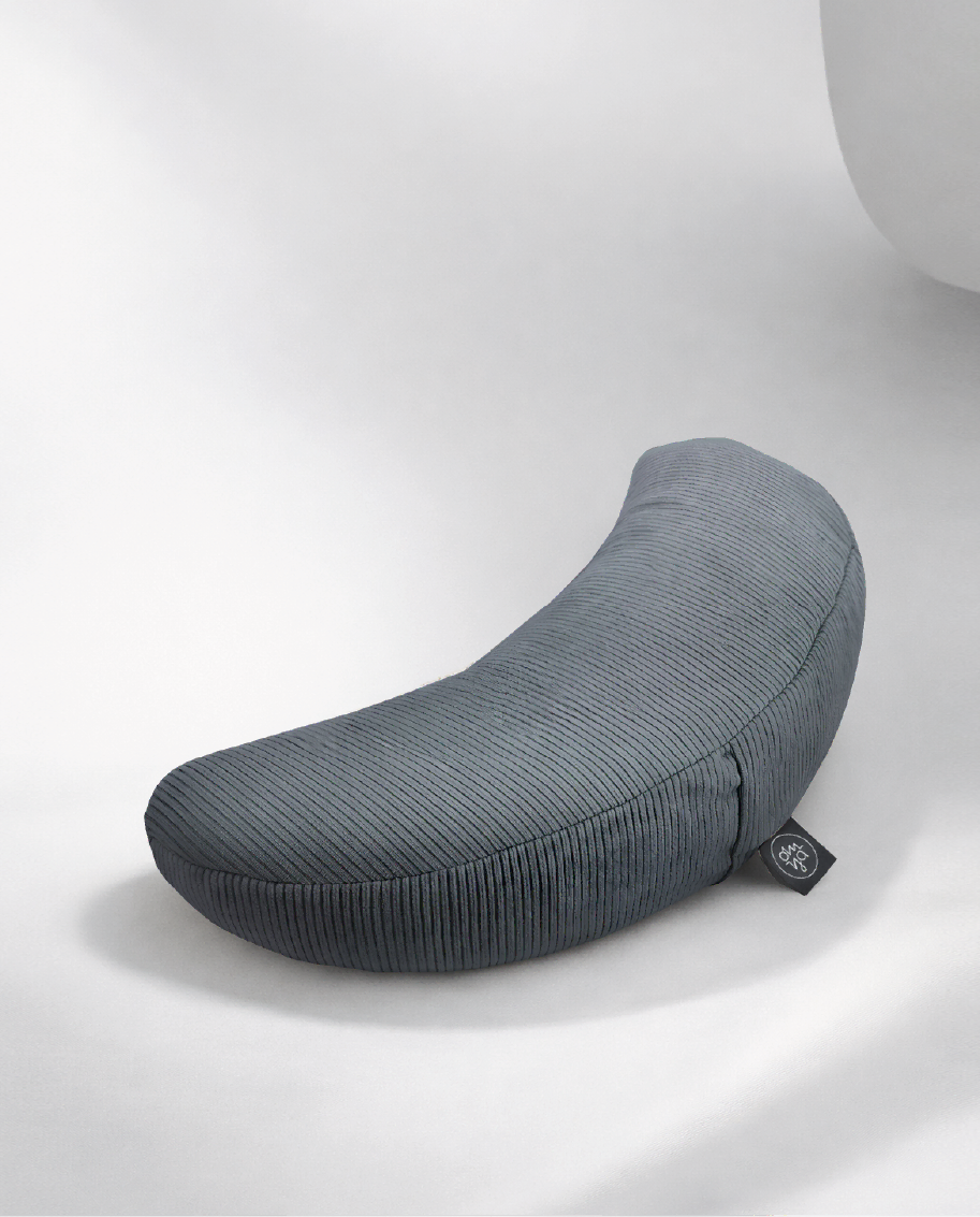 Design Yoga Half Moon Cushion - Lagoon Cord
